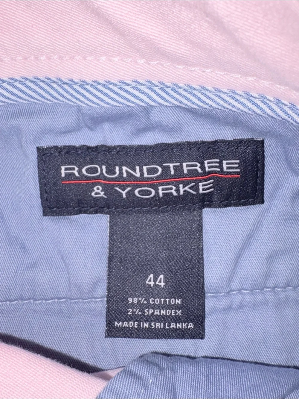 Roundtree & Yorke Mens Big & Tall Shorts 44 Lt Pink-22B Classic Fit NWT